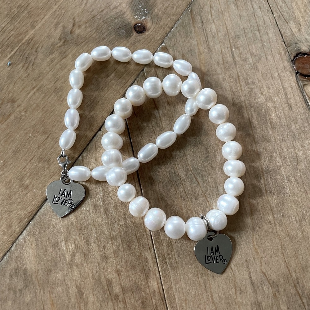 Helzberg I Am Loved Pearl Bracelets